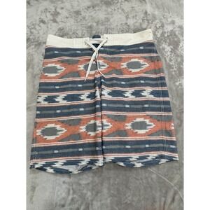 Mossimo Supply Co Shorts Mens Size 32 Multicolor Aztec‎ Style Drawstring Pocket